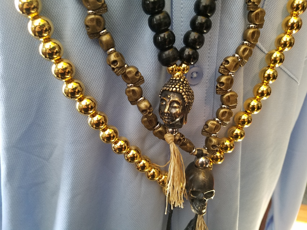 Buddha beads deals self defense necklace